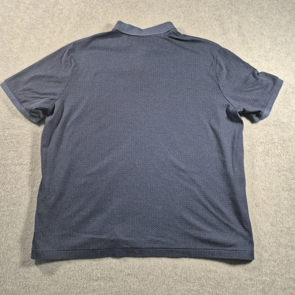 Polo Ralph Lauren Shirt Mens Size XL TG Blue Geometric Classic‎ Fit Cotton Golf